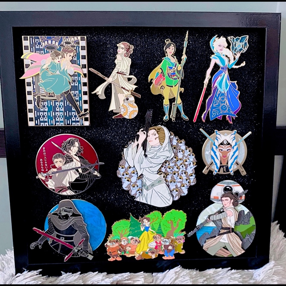 Star Wars Fantasy Pin Lot & 12x12 Magnetic Board